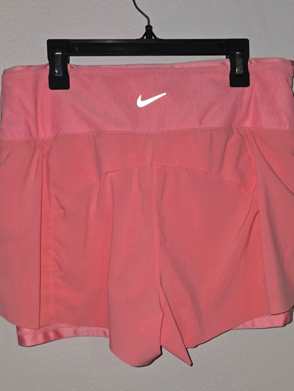 Nike Dri-FIT Swift Mid-Rise 3" 2-in-1 Running Shorts with Pockets | Pink | Women - Picture 8 of 9